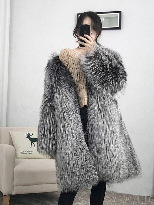 Fur Whole Coat Warm