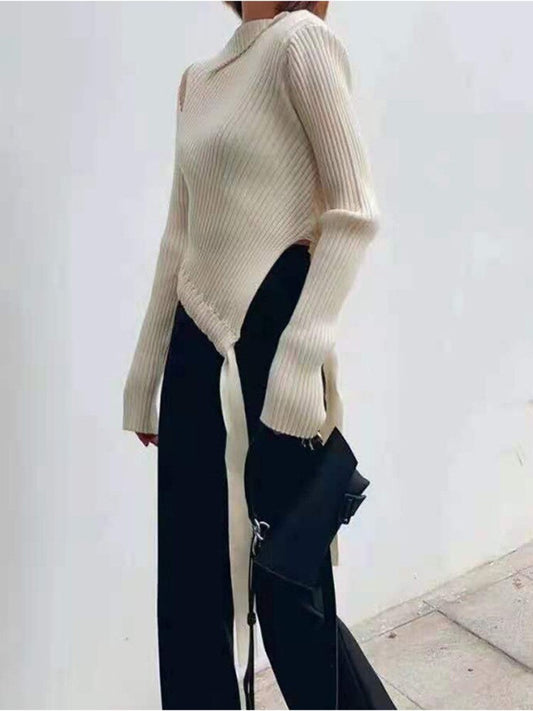 Sweater Slash Loose Knitted